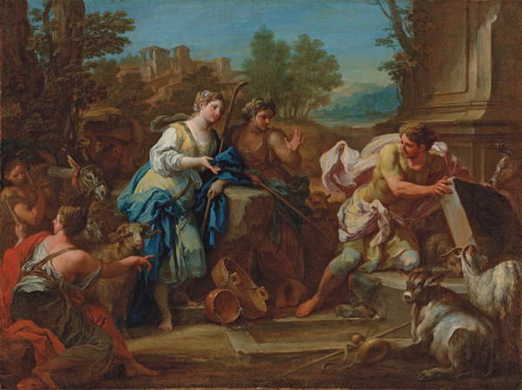 Detail of Jacob and Rachel at the Well by Sebastiano Conca