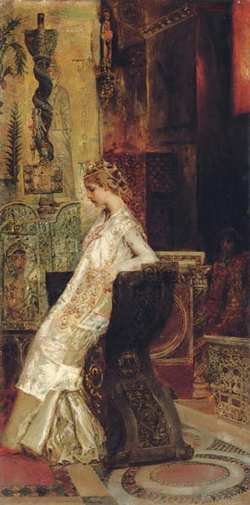 Detail of Sacred Love, 1888 by Giulio Aristide Sartorio