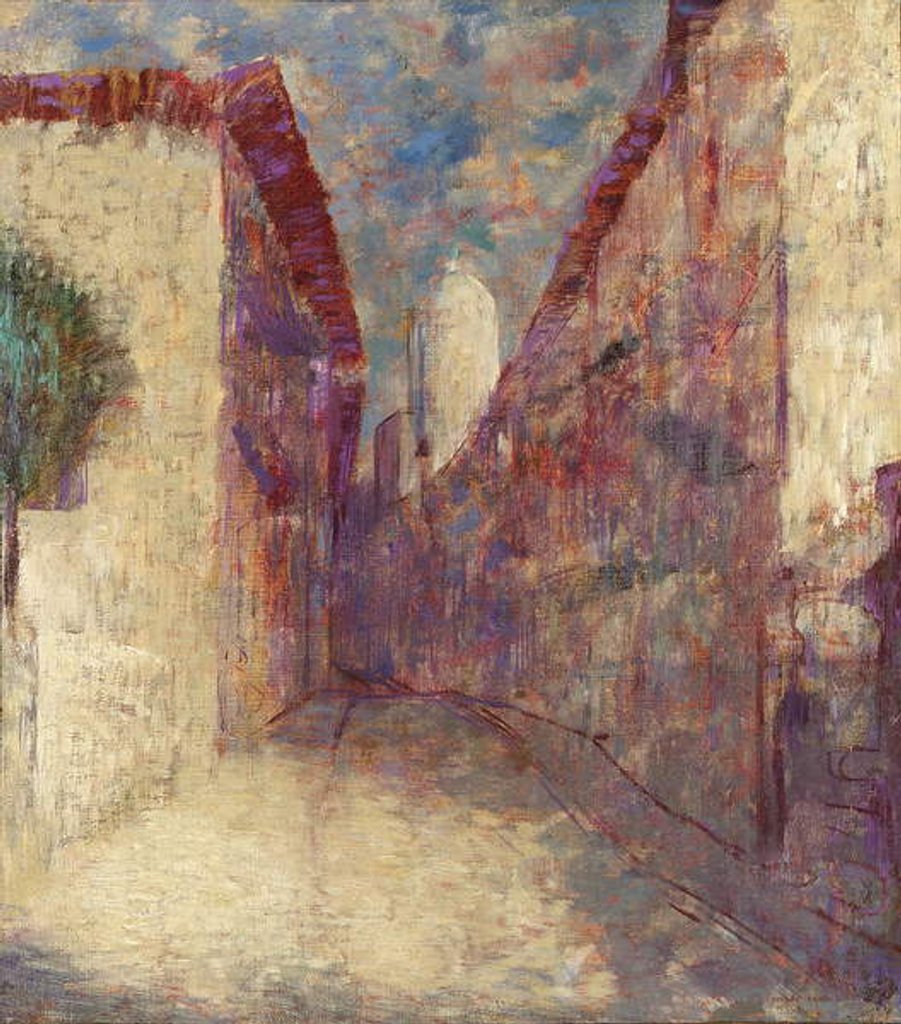 Detail of Street in Fontarabie by Odilon Redon