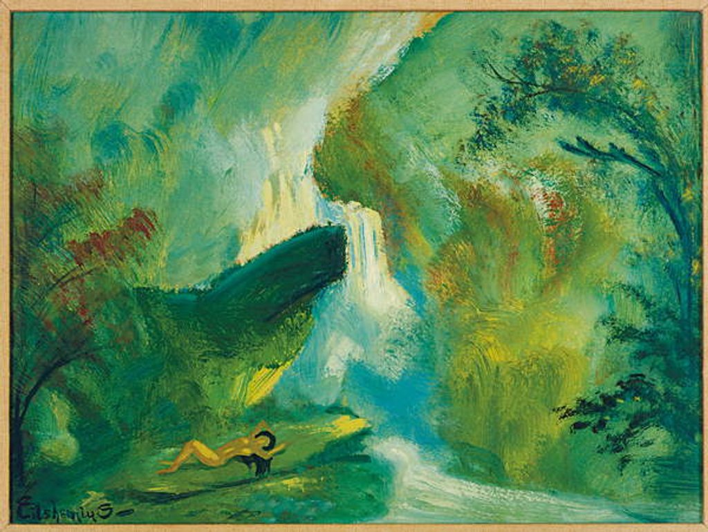 Detail of Shining Waters by Louis Michel Eilshemius