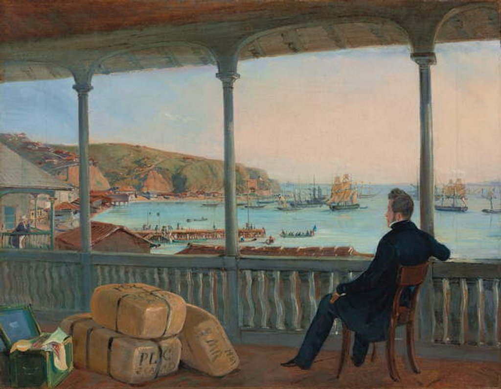 Detail of Valparaiso, 1841 by Johann Moritz Rugendas