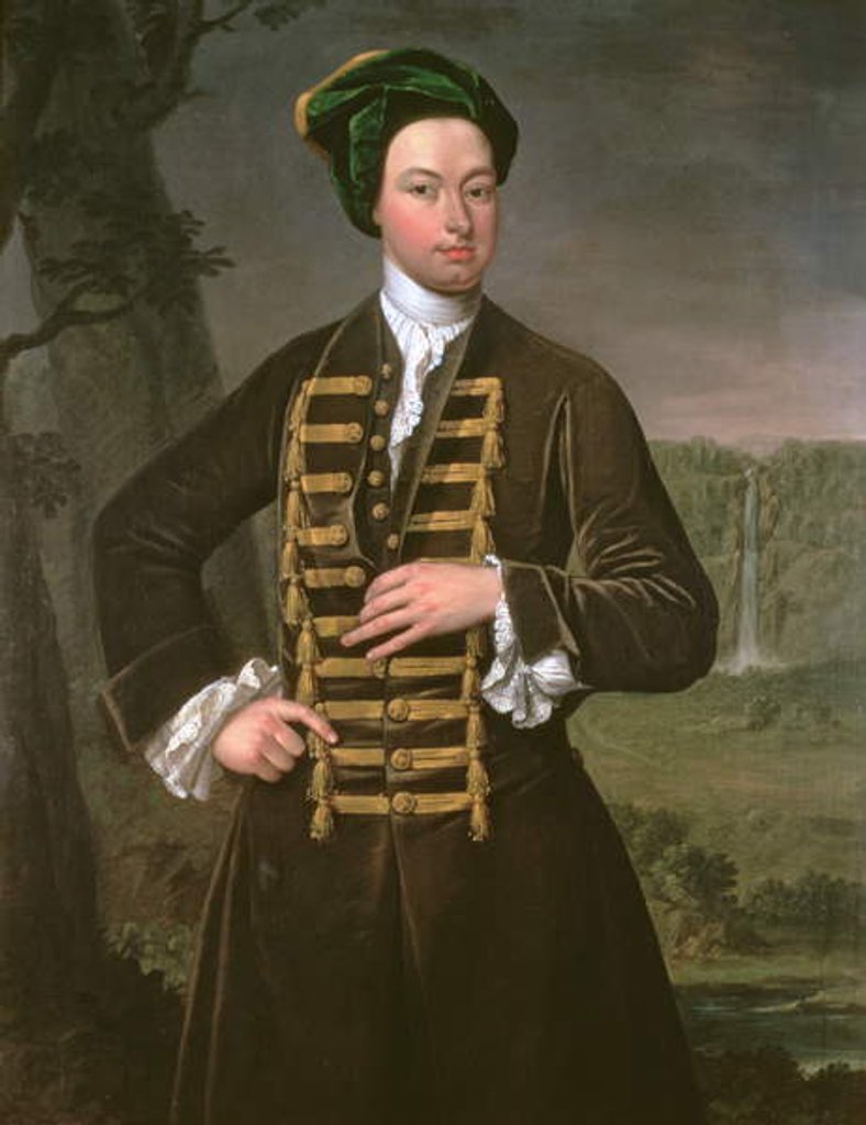 Detail of Portrait of Richard Wingfield, Viscount Powerscourt by Anthony Lee