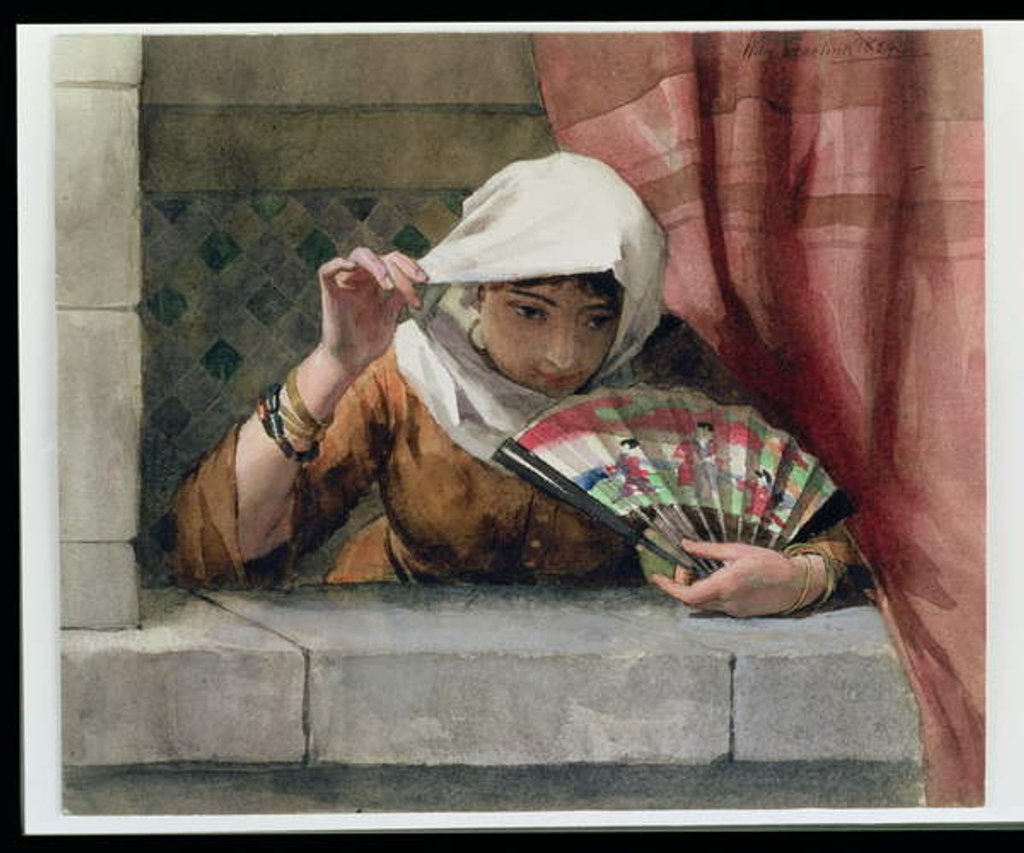 Detail of A Spanish Beauty, 1884 by Willem II Steelink