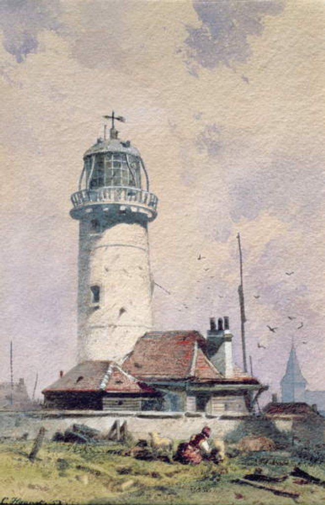 Detail of The Lighthouse, 1853 by Charles Hoguet