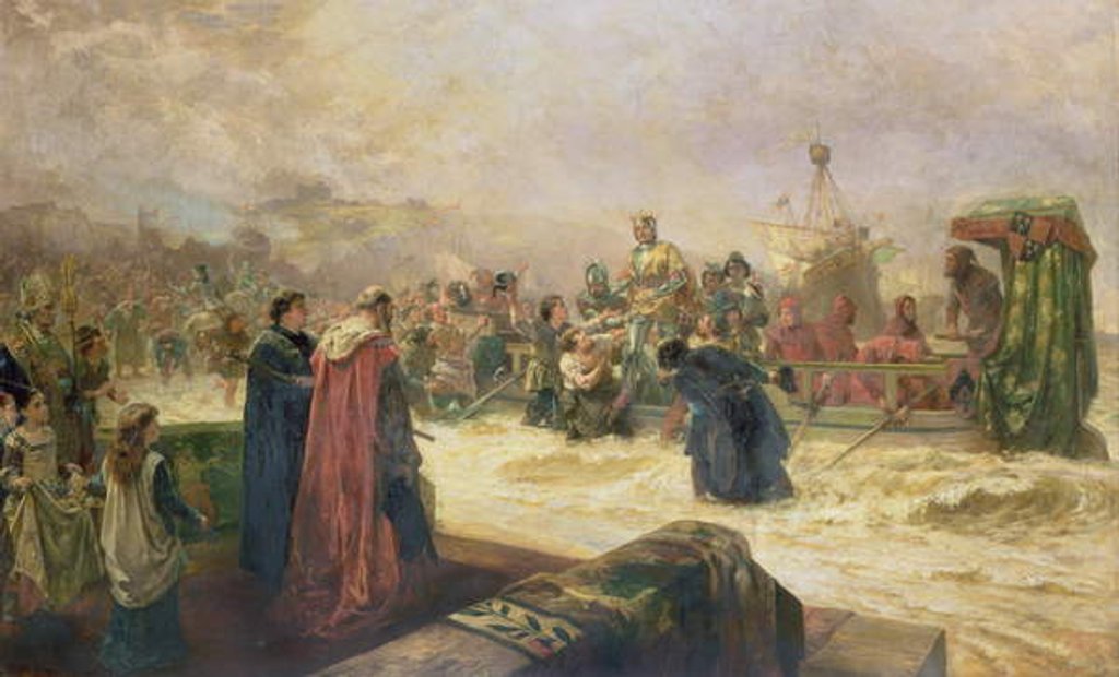 Detail of England's Welcome to Henry V after Agincourt, 1880 by Robert Alexander Hillingford