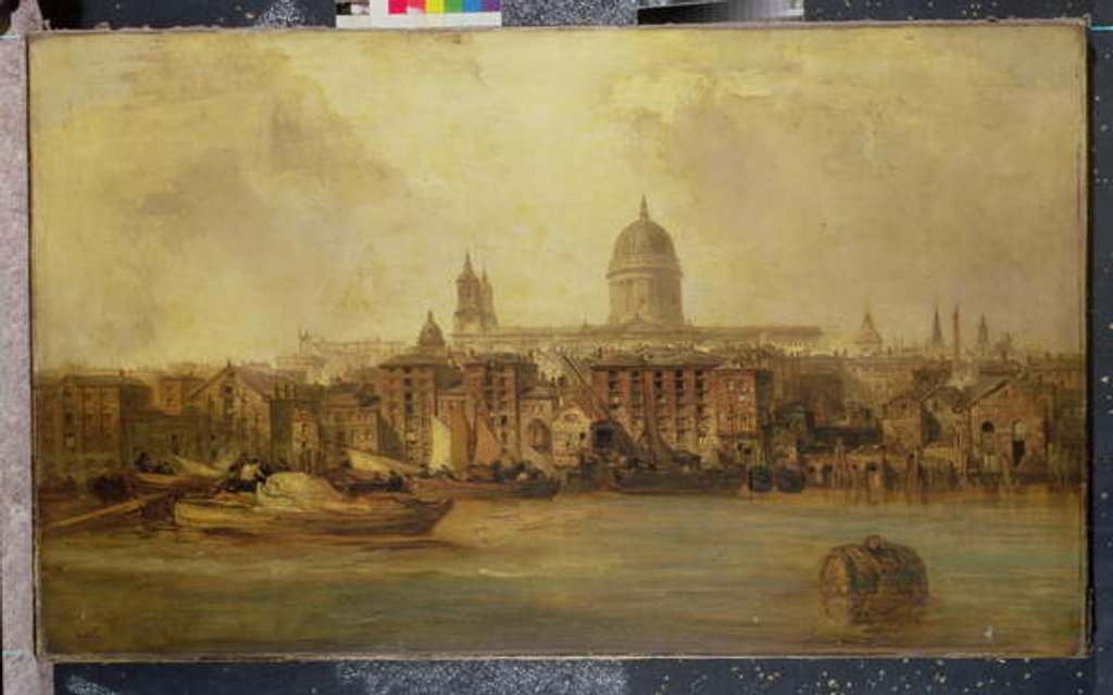 Detail of The Thames Near Blackfriars by James Webb