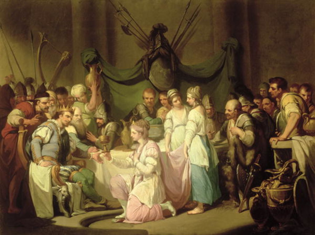 Detail of The Meeting of Vortigern and Rowena by John Hamilton Mortimer