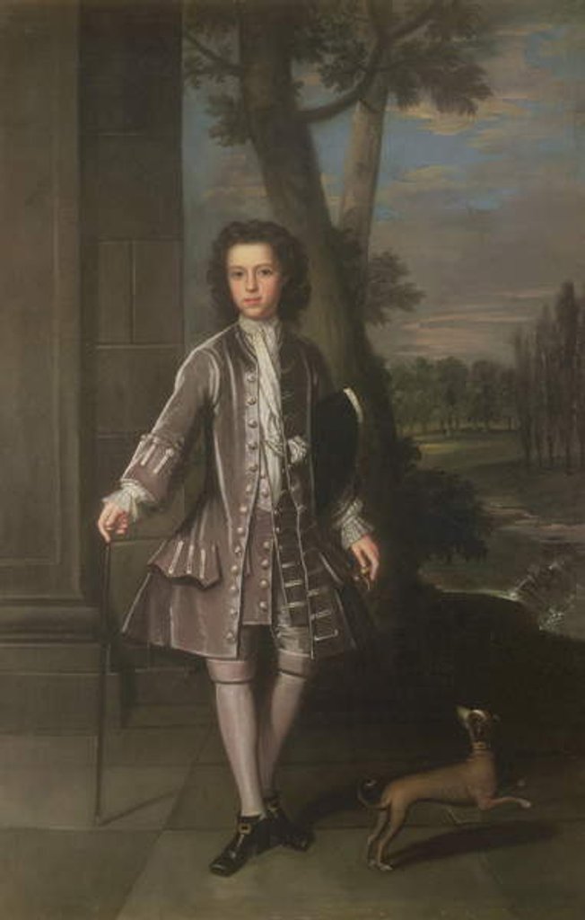 Detail of Full Length Portrait of William King, Aged 10, 1720 by Thomas Gibson