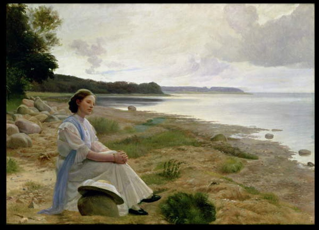 Detail of On The Beach by Gustav Vermehren