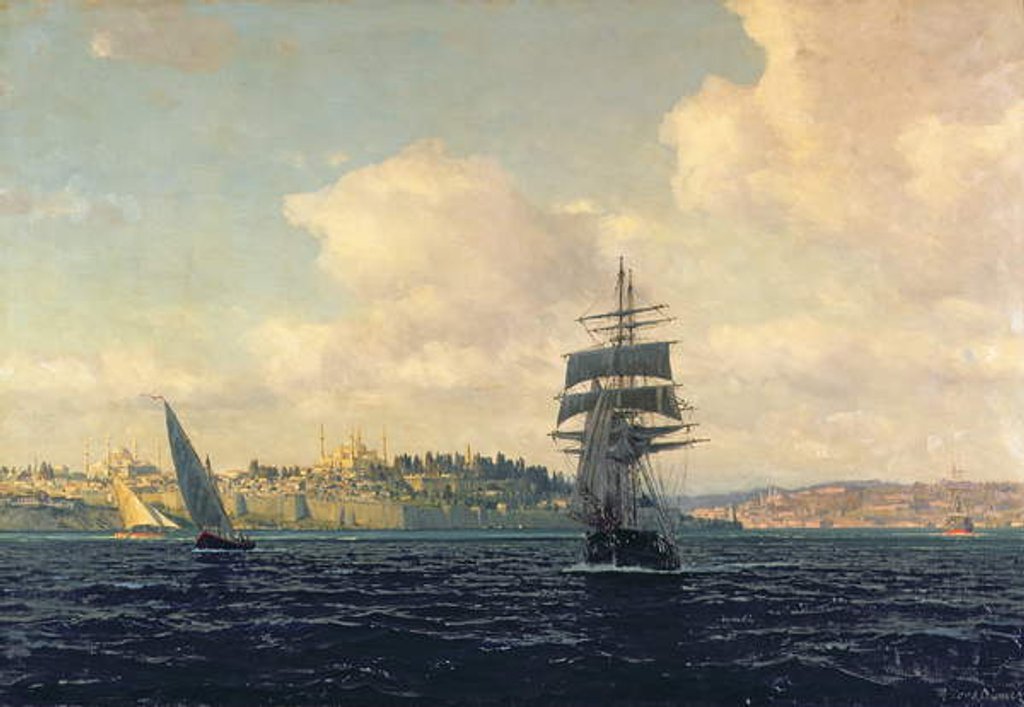 Detail of A View of Constantinople by Michael Zeno Diemer
