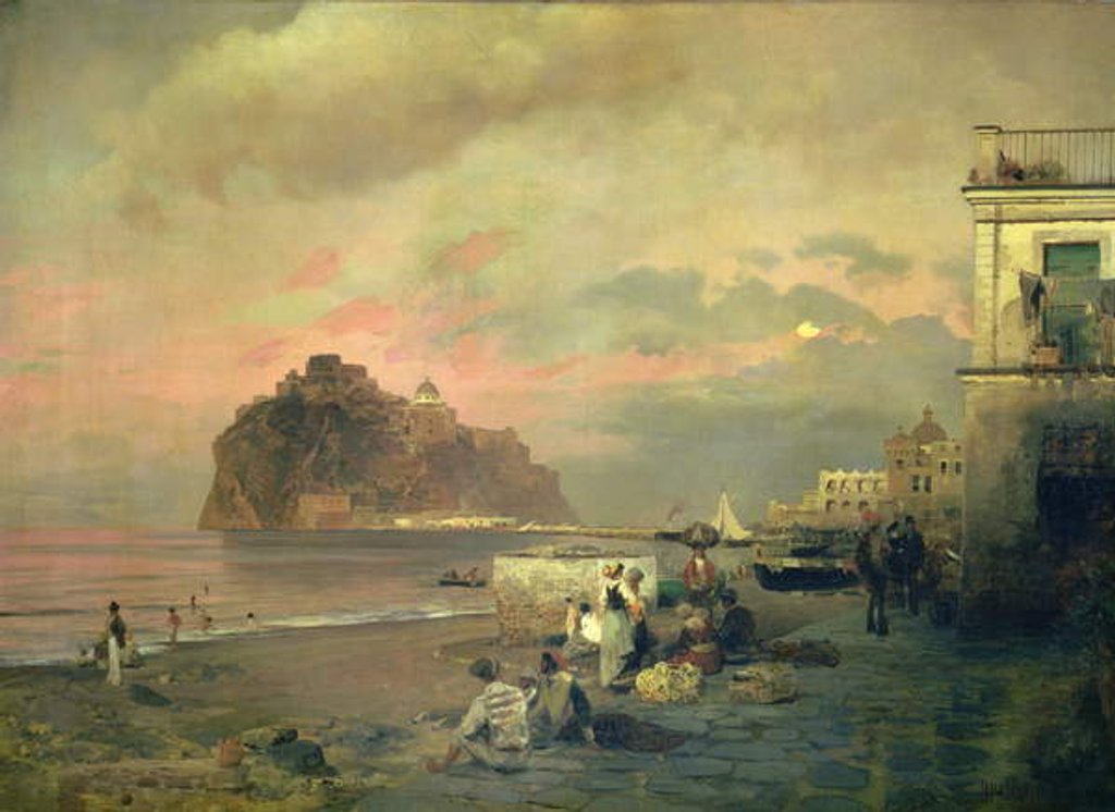Detail of Ischia, 1884 by Oswald Achenbach