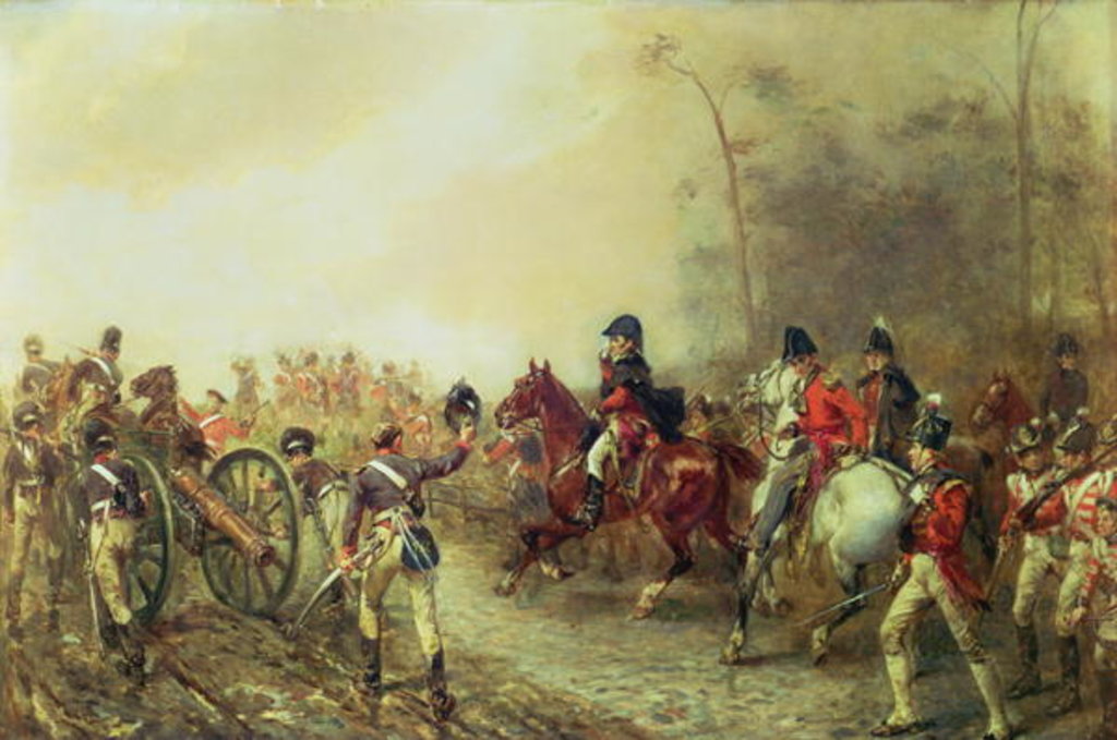 Detail of The Duke of Wellington on the Road to Quatre Bras, June 16th 1815 by Robert Alexander Hillingford