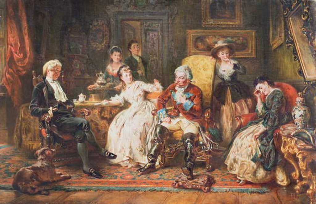 Detail of Baron Munchhausen Relating His Adventures by Robert Alexander Hillingford