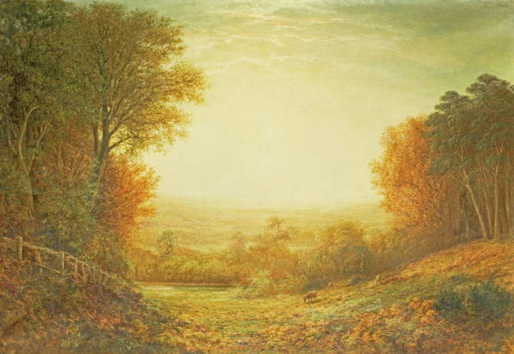 Detail of On Hampstead Heath in 1862 or When the Sun in Splendour Fades, 1862 by John MacWhirter