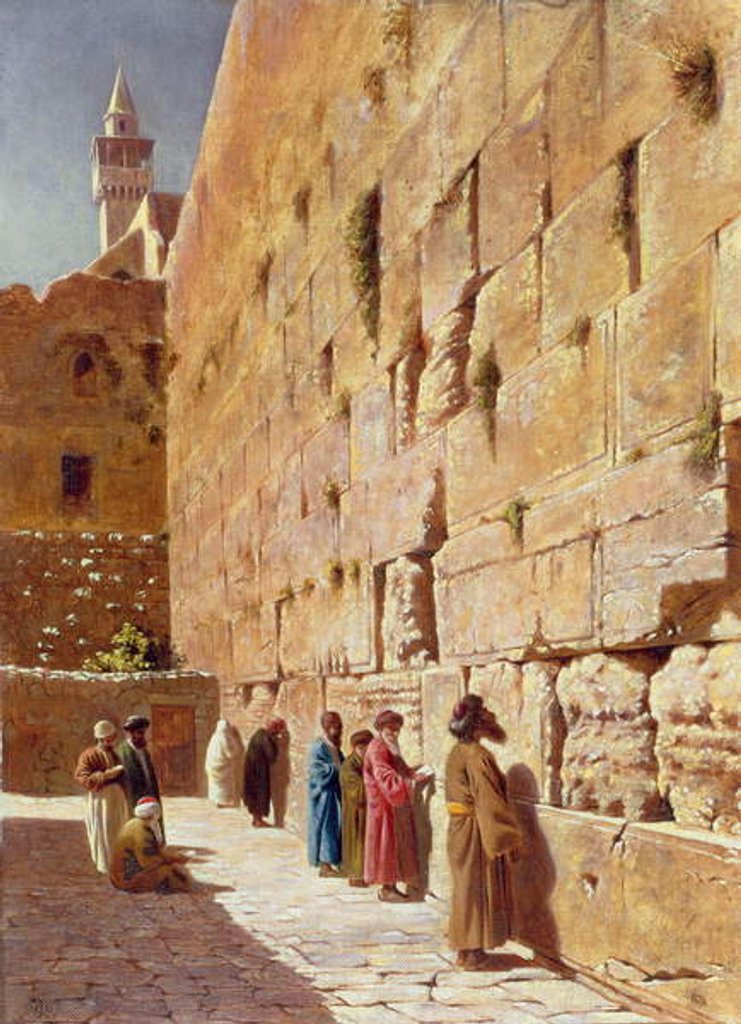 Detail of At The Wailing Wall, 1873 by Charles Robertson