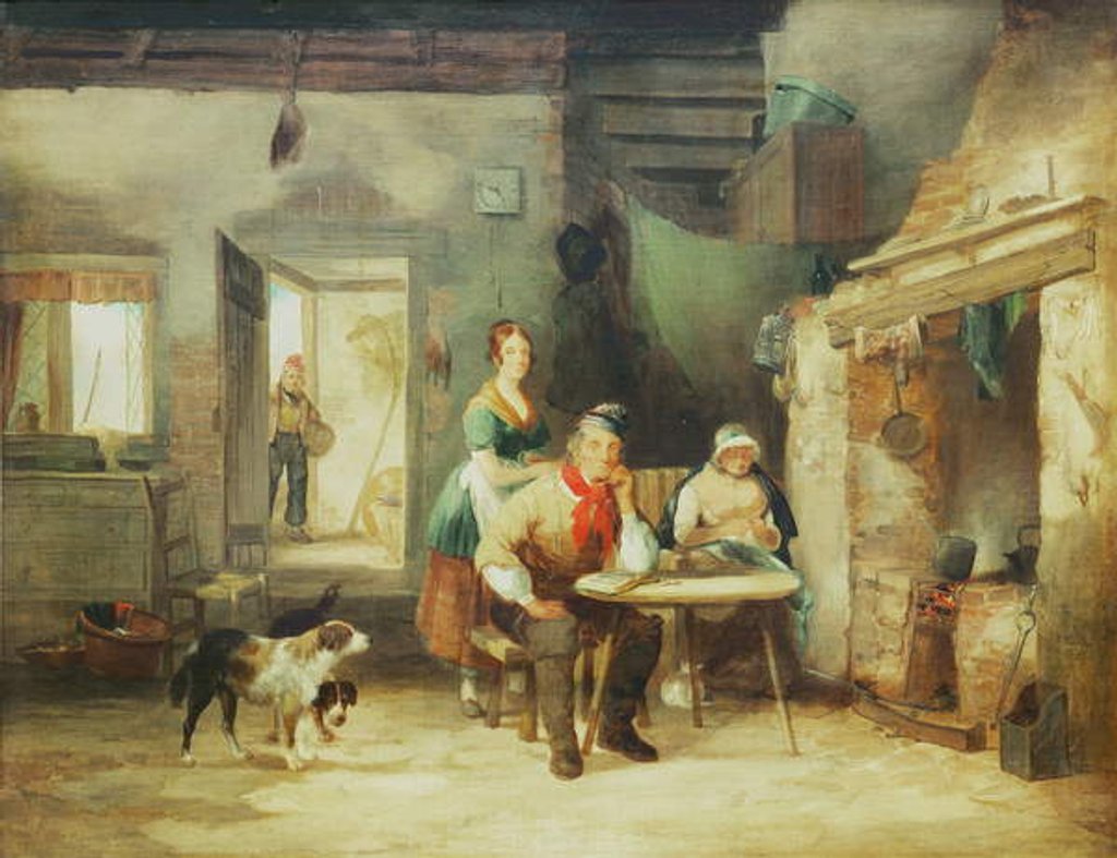 Detail of The Fisherman's Cottage by William Snr. Shayer
