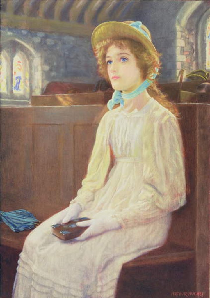 Detail of Faith by Arthur Hughes