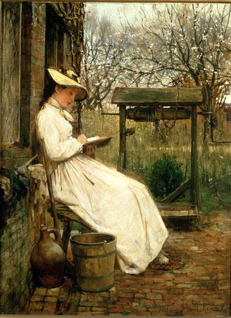 Detail of Leisure Hours, 1877 by John Robertson Reid