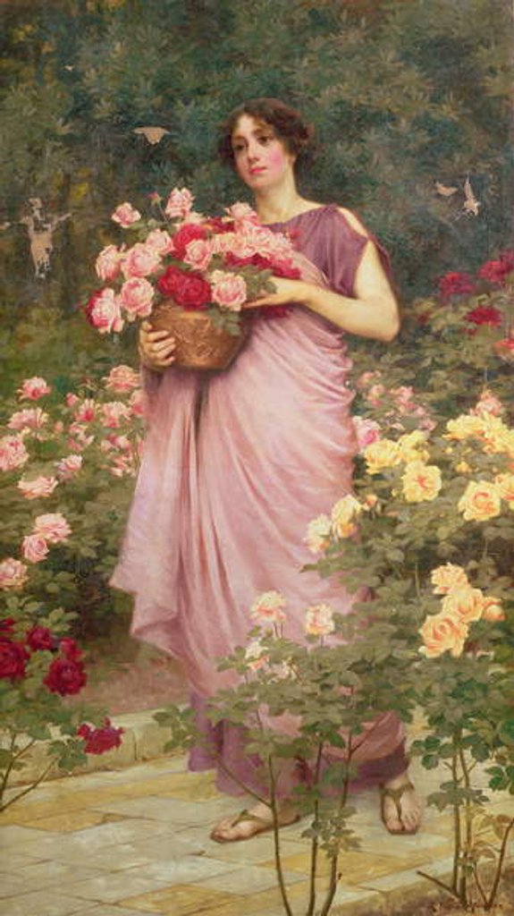 Detail of In the Garden of Roses by Richard Willes Maddox