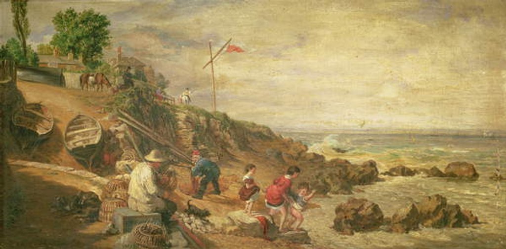 Detail of Sea View, Isle of Wight, 1865 by William Parrott