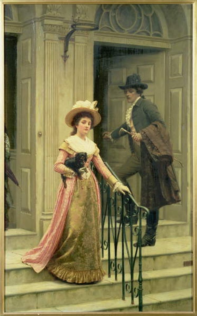 Detail of My Next-Door Neighbour, 1894 by Edmund Blair Leighton