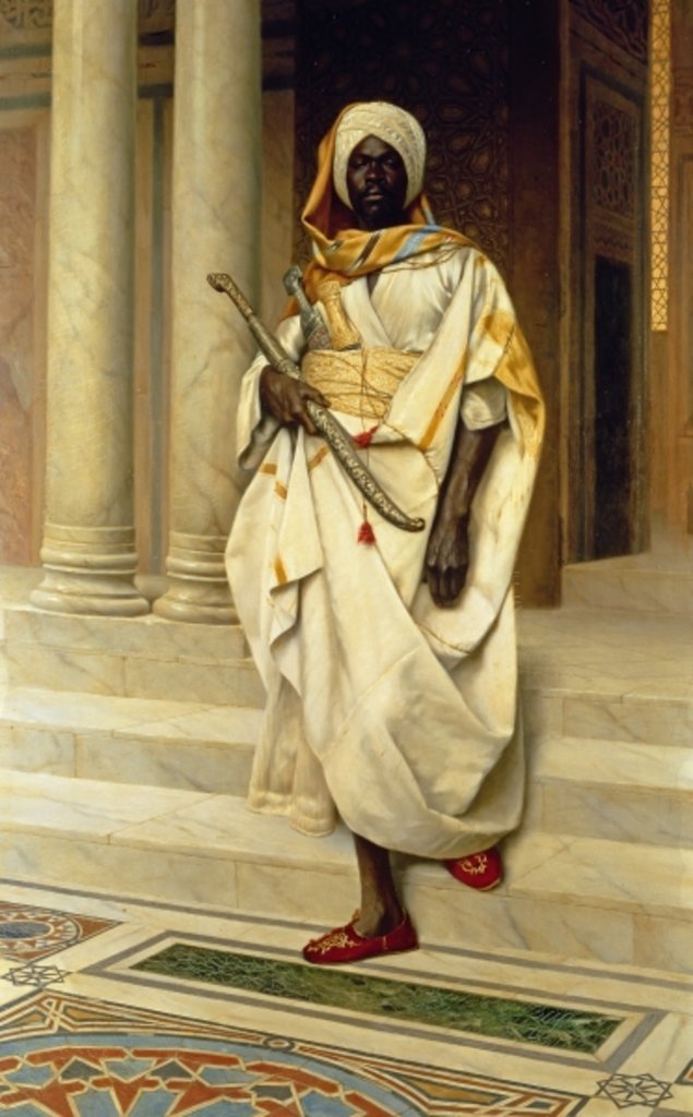 Detail of The Emir by Ludwig Deutsch