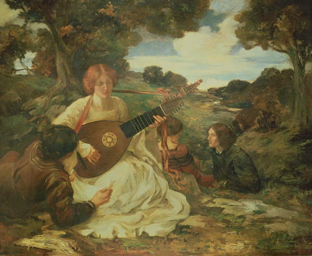 Detail of Music, 1904 by Robert Burns