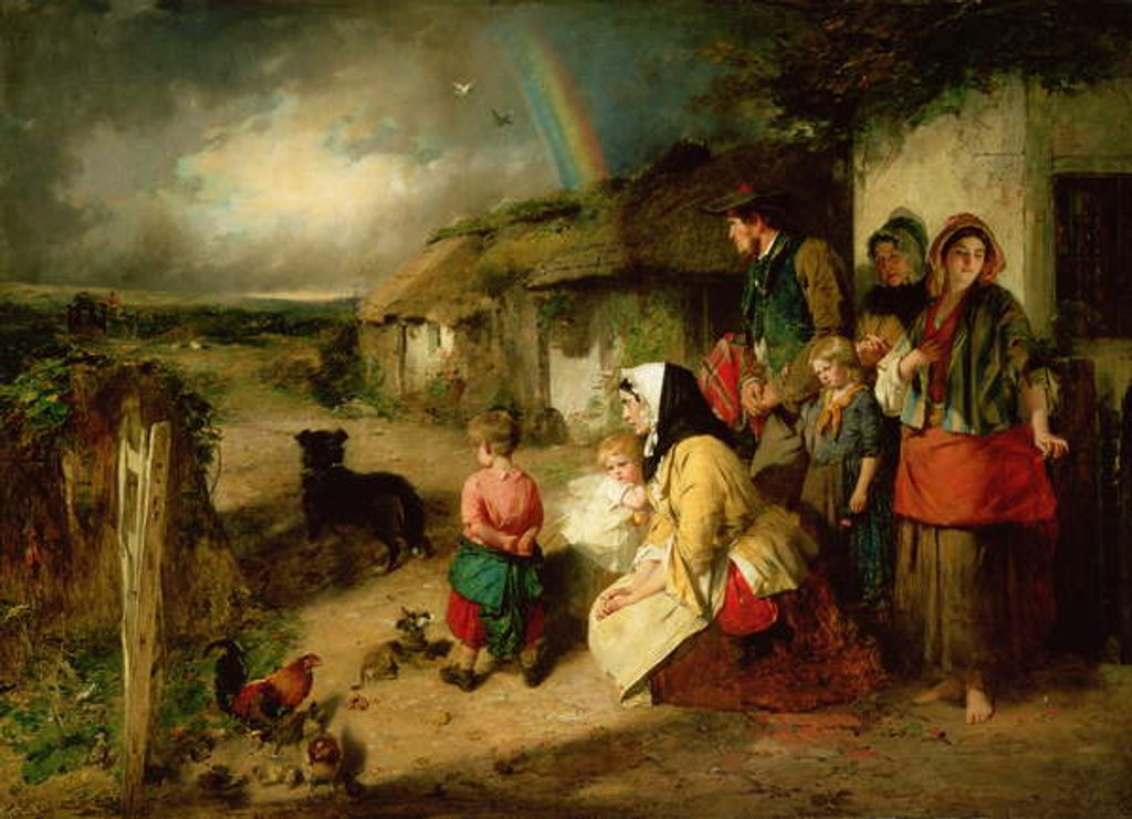 Detail of The First Break in the Family by Thomas Faed