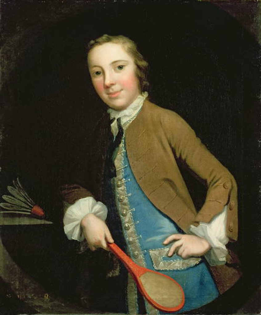 Detail of Portrait of Master Francis Barrell, 1750s by George Knapton
