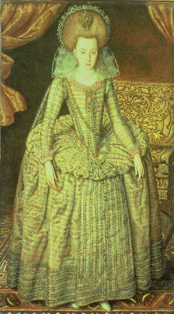 Detail of Portrait of Queen Elizabeth of Bohemia by Robert the Elder Peake