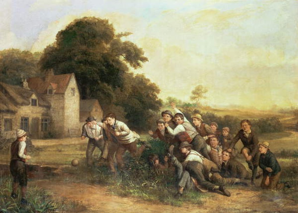 Detail of The Football Game by Thomas Webster