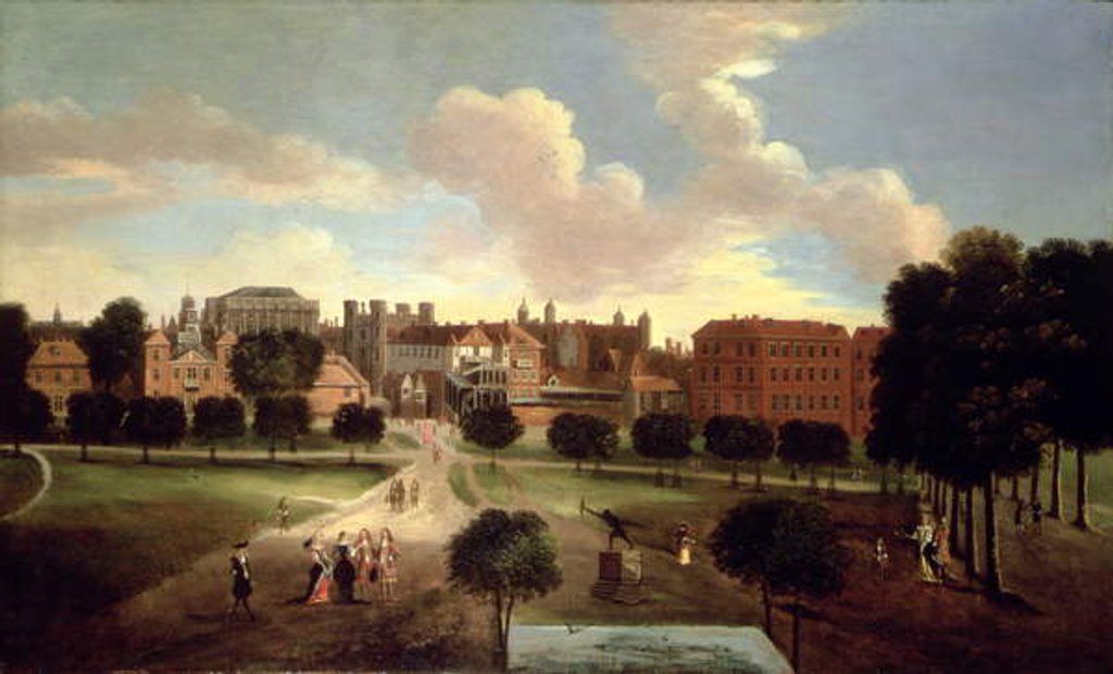 Detail of View of Old Horse Guards Parade from St. James' Park by Thomas van Wyck