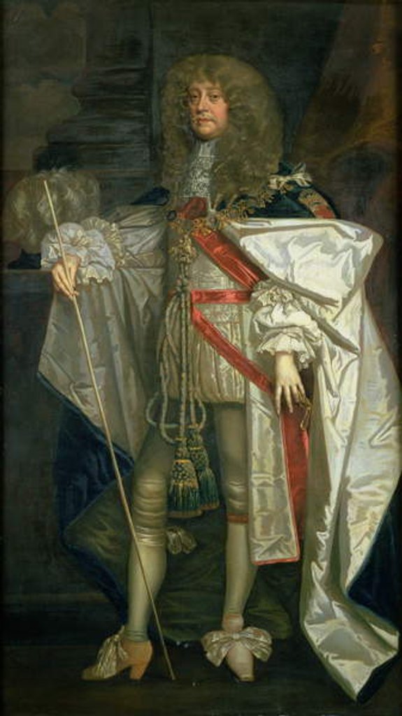 Detail of Portrait of Henry Jermyn Earl of St. Albans Wearing Garter Robes by Peter Lely