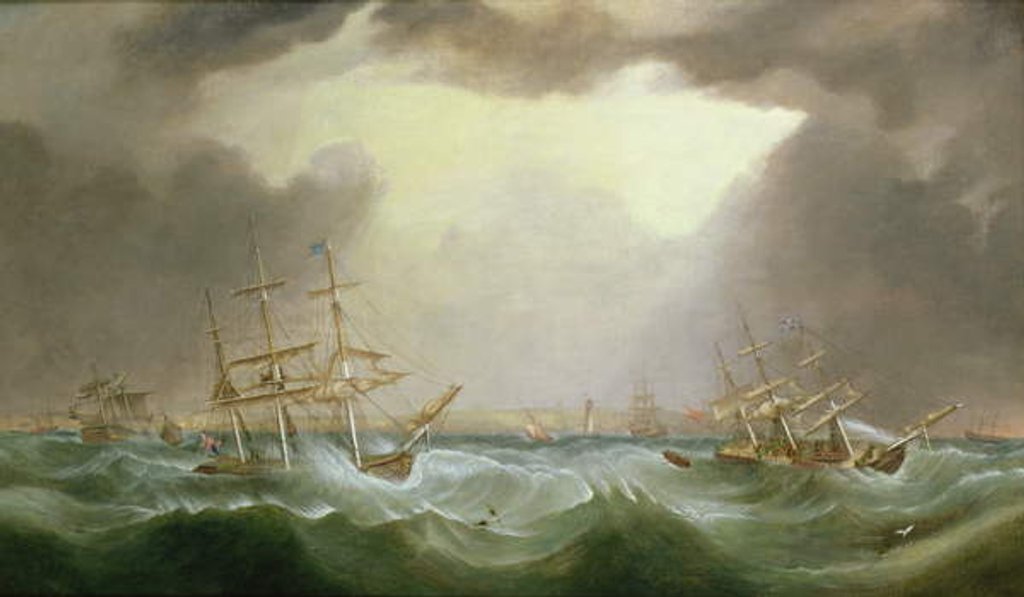 Detail of The Great Gale of 6th and 7th January 1839, 1882 by Samuel Walters