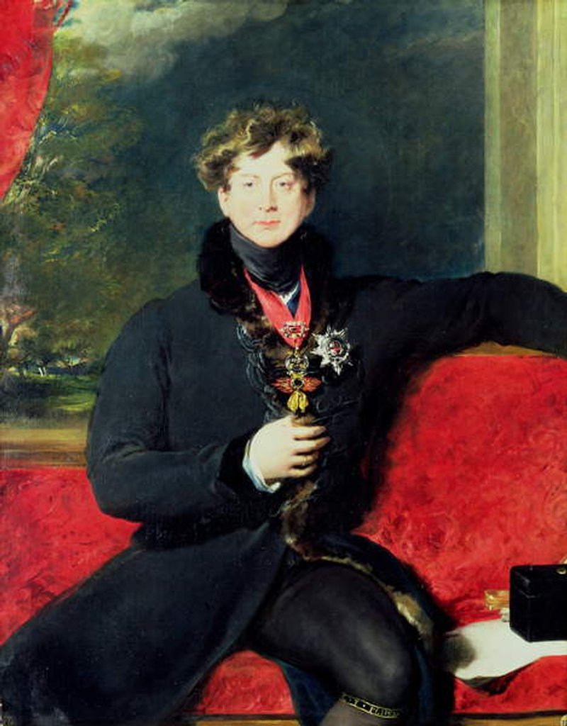 Detail of Portrait of King George IV by Thomas Lawrence