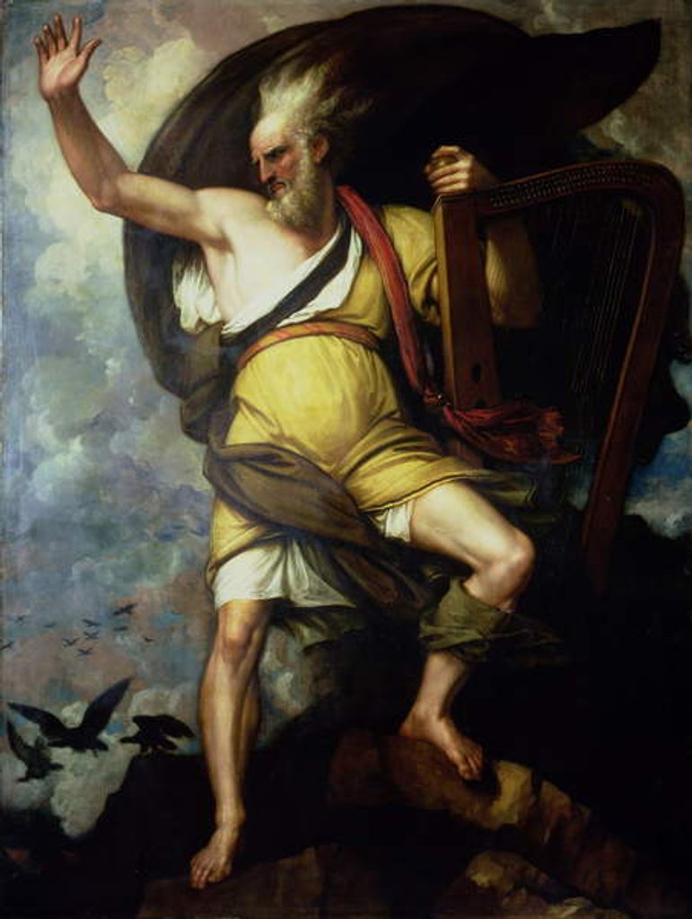 Detail of The Bard, 1809 by Benjamin West