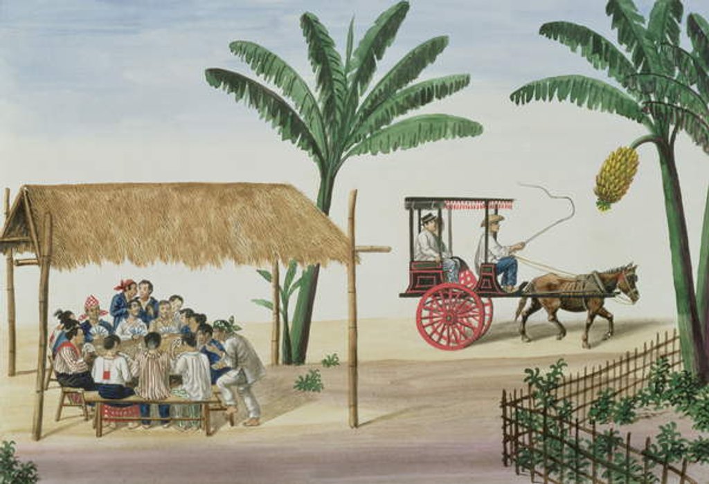 Detail of A Game of Panguingui by Jose Honorato Lozano