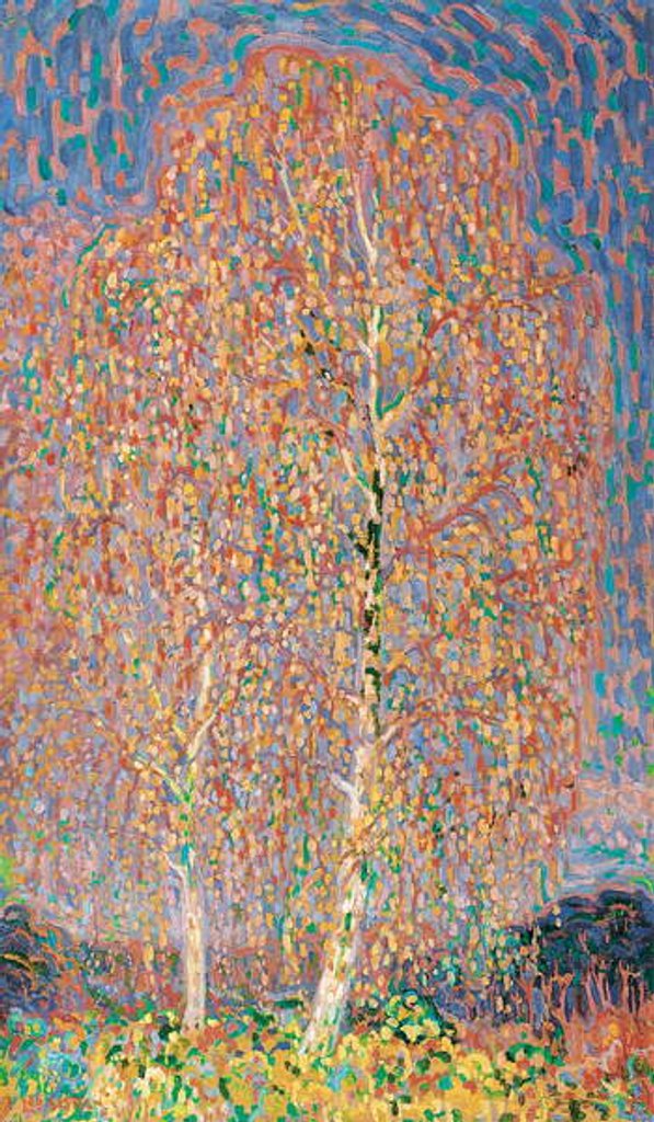 Detail of Autumn in Nijmegen, 1909 by Leo Gestel