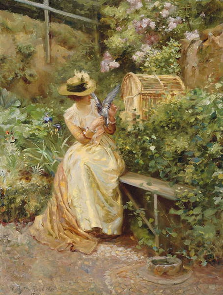 Detail of In the Garden, 1892 by Robert Payton Reid