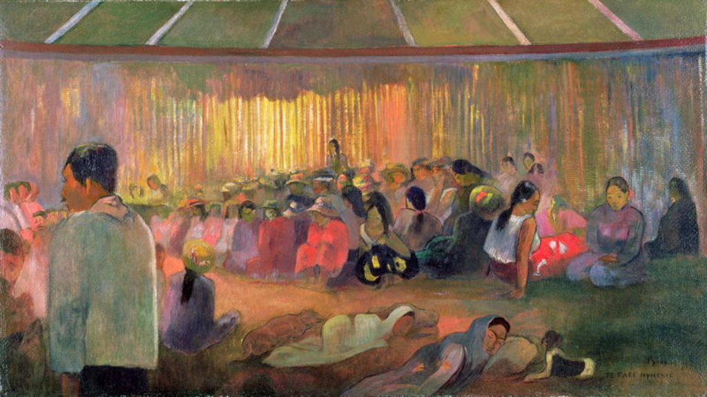 Detail of Te Fare Hymenee, 1892 by Paul Gauguin