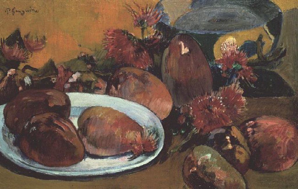 Detail of Still Life with Mangos by Paul Gauguin