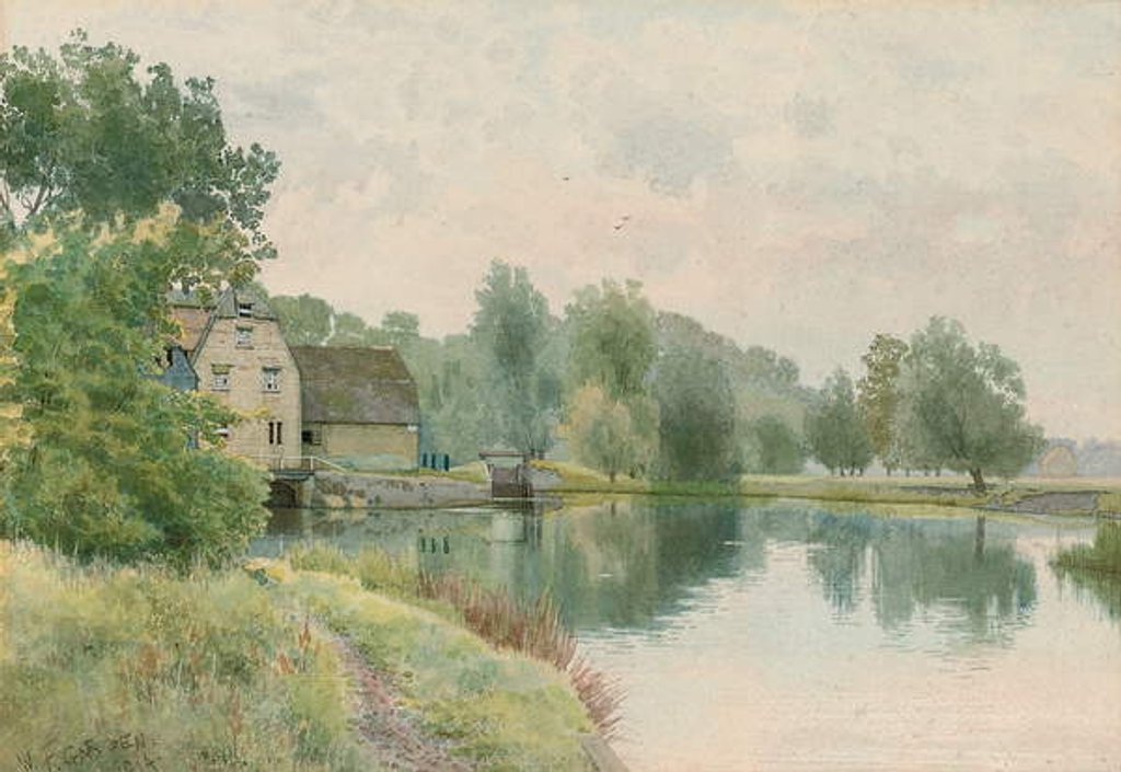 Detail of Houghton Mill on the River Ouse, 1914 by William Fraser Garden