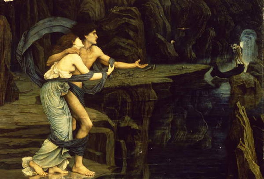 Detail of Orpheus and Eurydice on the Banks of the River Styx, 1878 by John Roddam Spencer Stanhope