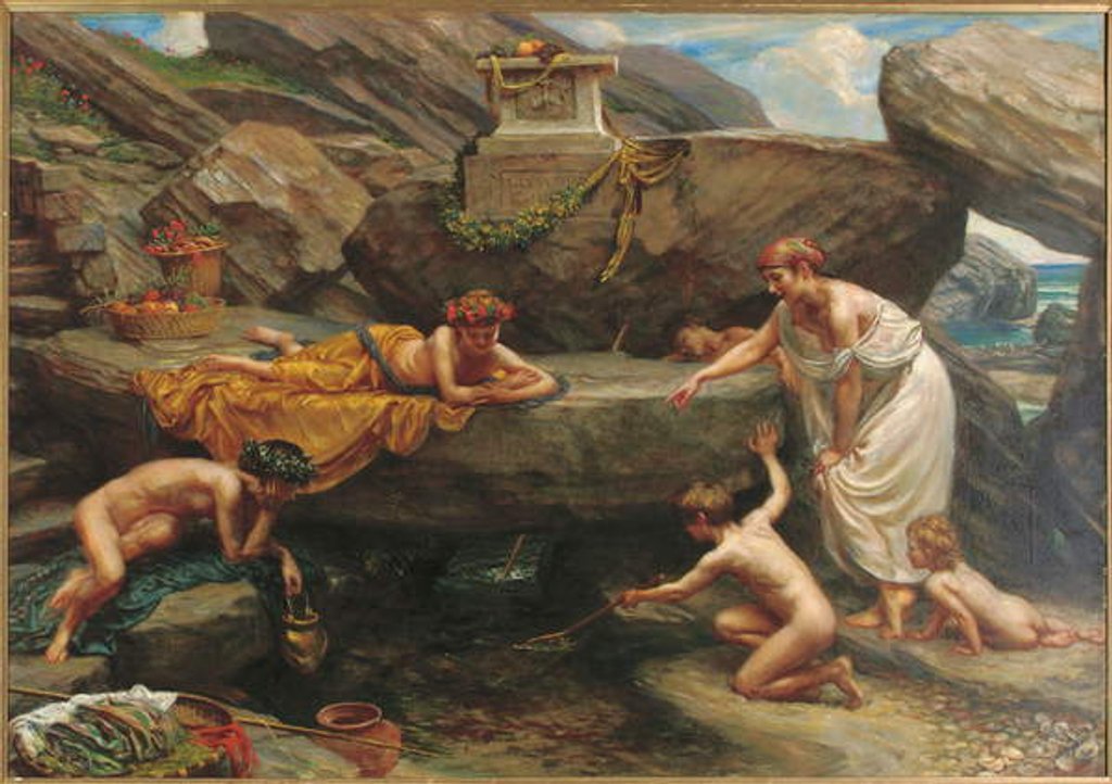 Detail of The Wonders of the Deep: an Idyll by Edward John Poynter