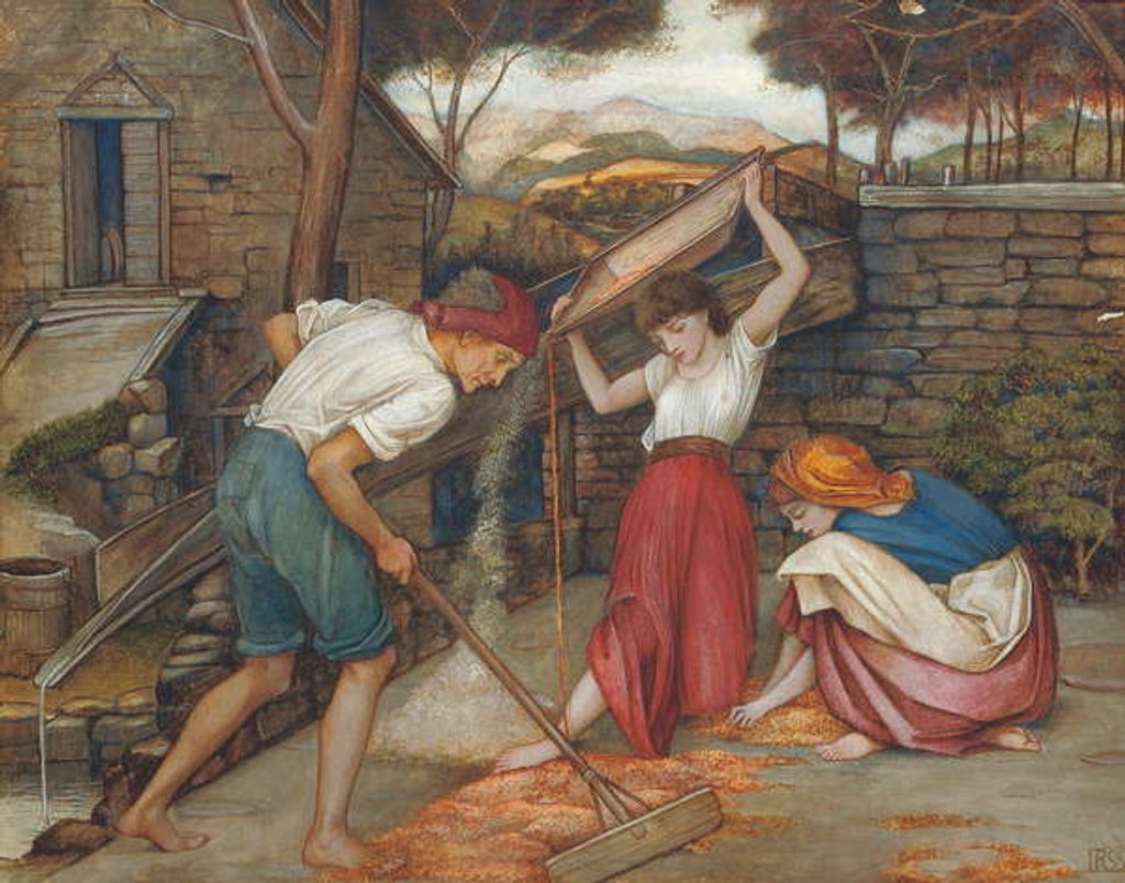 Detail of Winnowing by John Roddam Spencer Stanhope