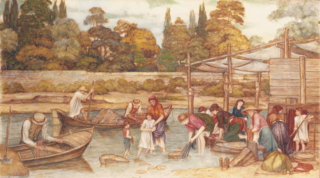Detail of The Washing Place by John Roddam Spencer Stanhope