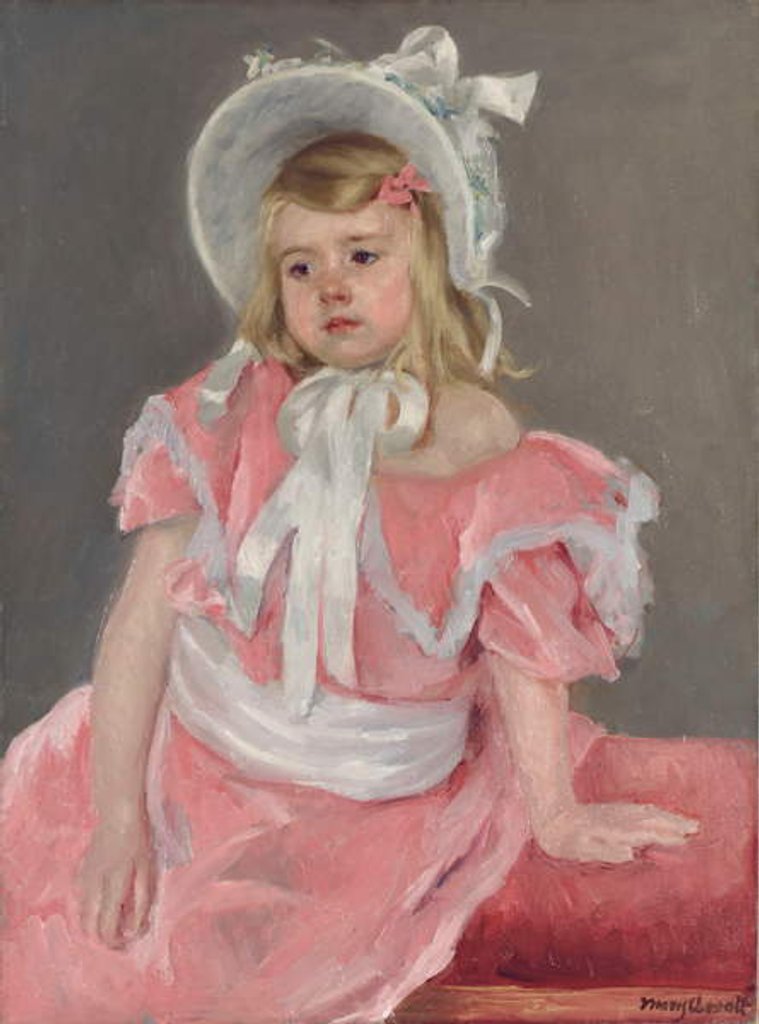 Detail of Sara Seated, Leaning on her Left Hand by Mary Stevenson Cassatt