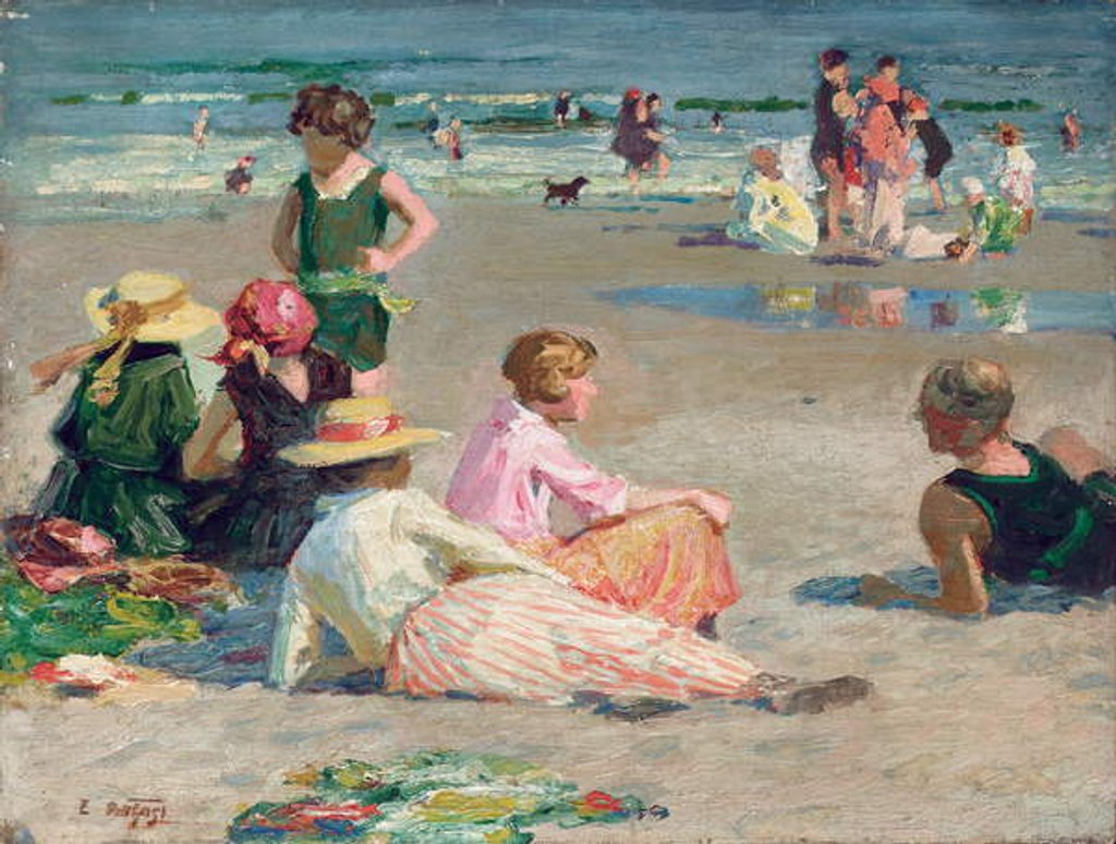 Detail of Manhattan Beach by Edward Henry Potthast