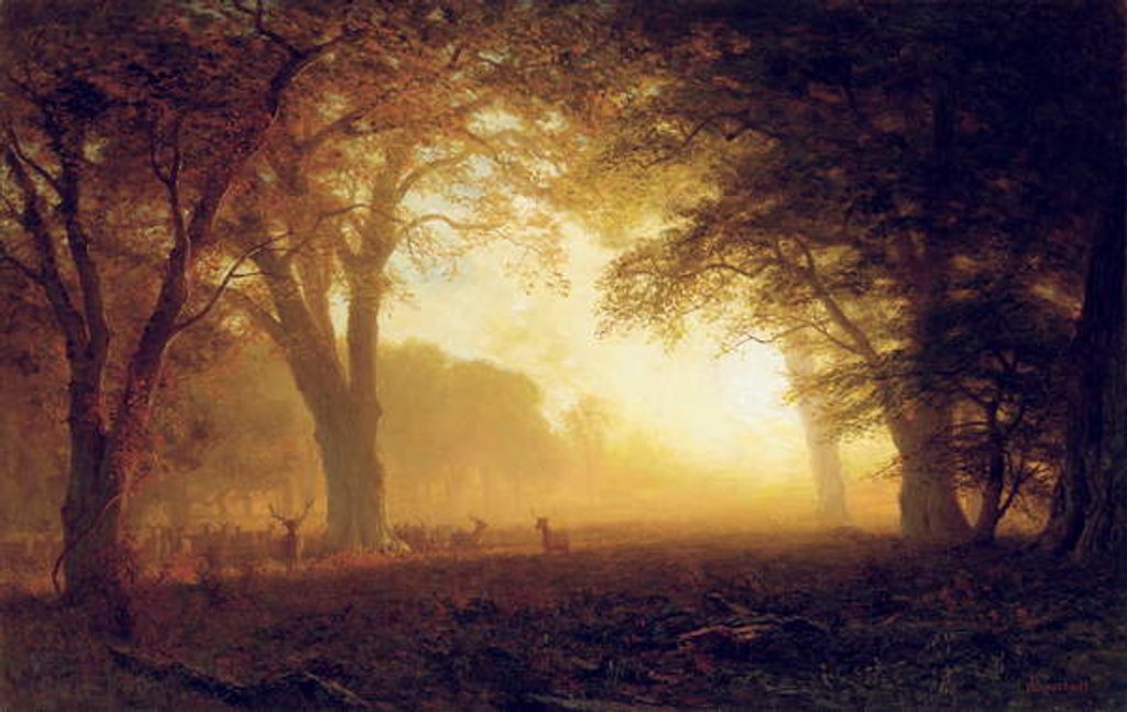 Detail of Golden Light of California by Albert Bierstadt
