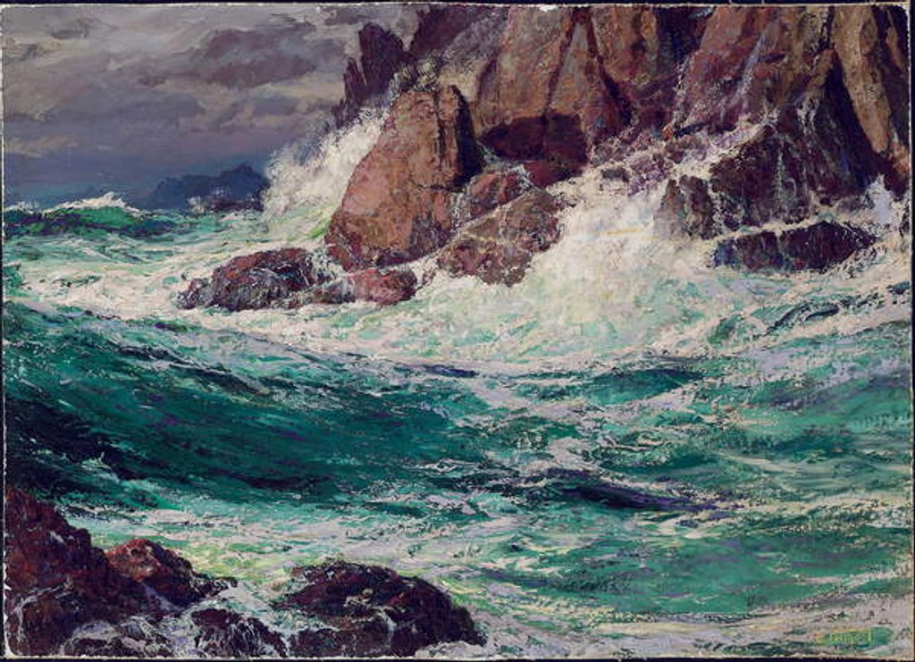 Detail of Stormy Seas, 1923 by Edward Henry Potthast